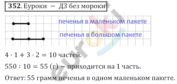 Математика 5 класс. ФГОС Дорофеев, Шарыгин Задание 352
