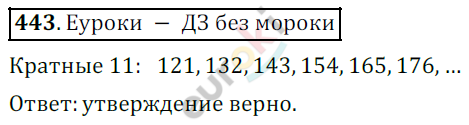 Математика 5 класс. ФГОС Дорофеев, Шарыгин Задание 443