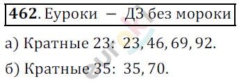 Математика 5 класс. ФГОС Дорофеев, Шарыгин Задание 462
