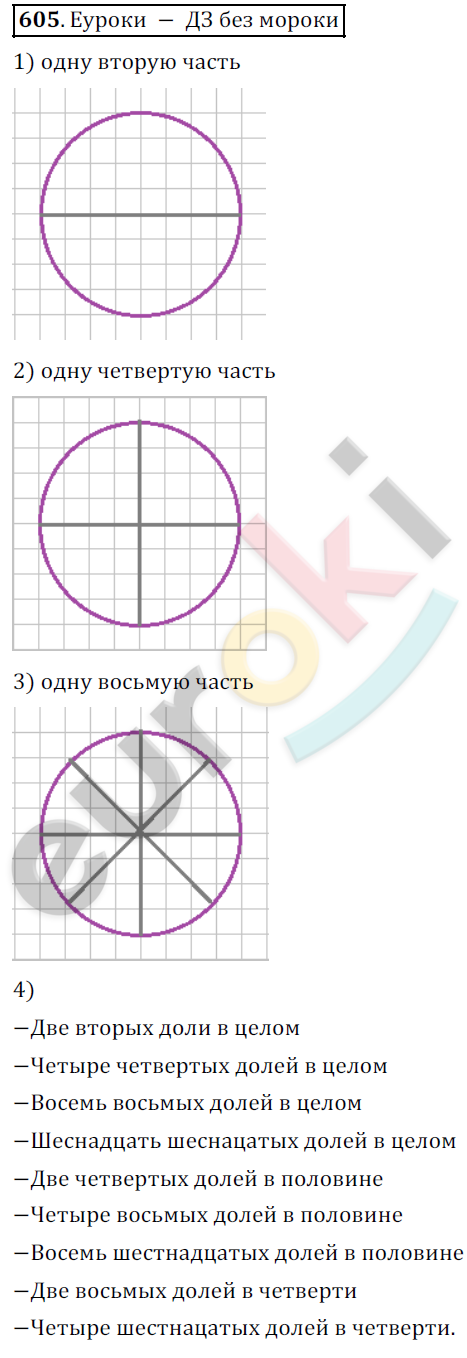 Математика 5 класс. ФГОС Дорофеев, Шарыгин Задание 605