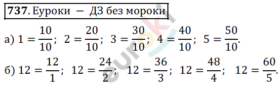 Математика 5 класс. ФГОС Дорофеев, Шарыгин Задание 737
